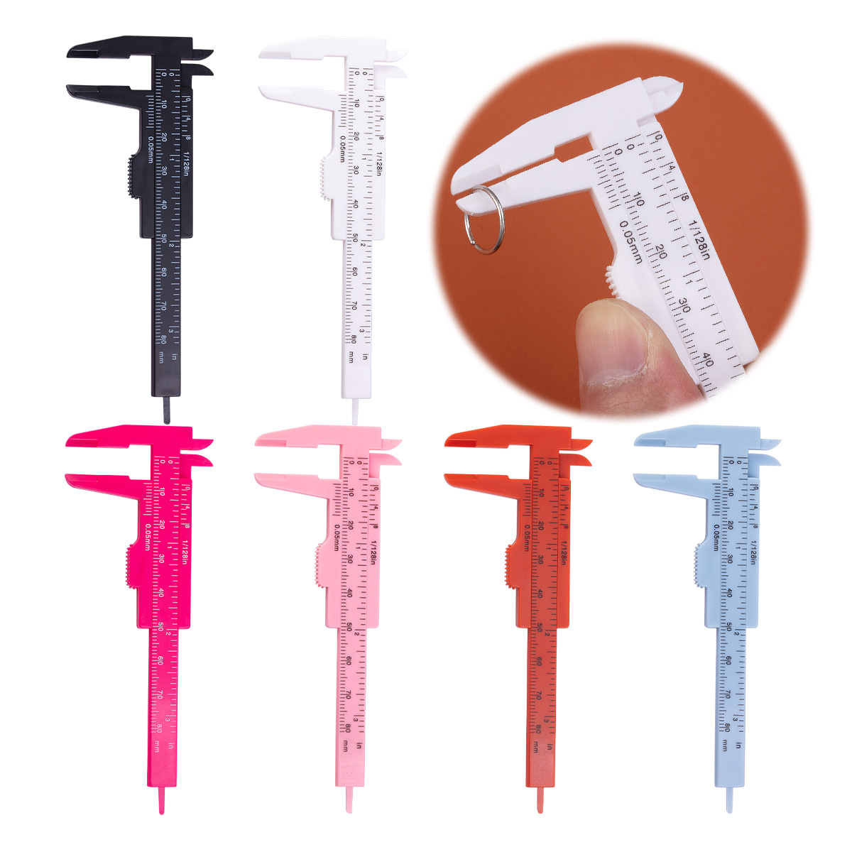Body Jewelry Measurements - 1/6szt Piercing Biżuteria Narzędzie pomiarowe Suwmiarki