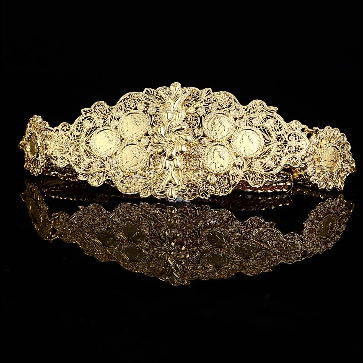Body Jewelry Luxury - Luksusowy francuski Napoleon III Metalowa moneta