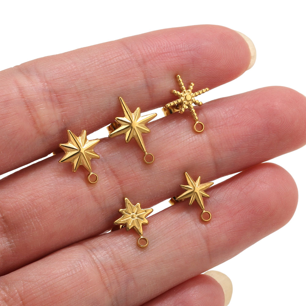 Body Jewelry Ear - 6 szt. Kolczyki wkrętki w kształcie