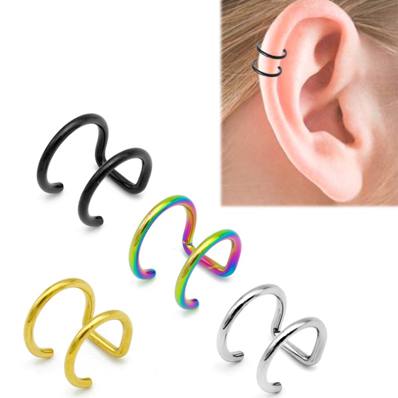 Body Jewelry Earrings - 2 szt. Klipsy na ucho ze