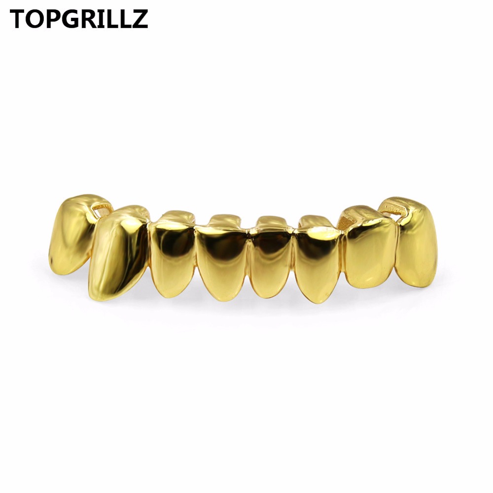 Body Jewelry Gold Plated - TOPGRILLZ żółty złoty kolorowy platerowany styl