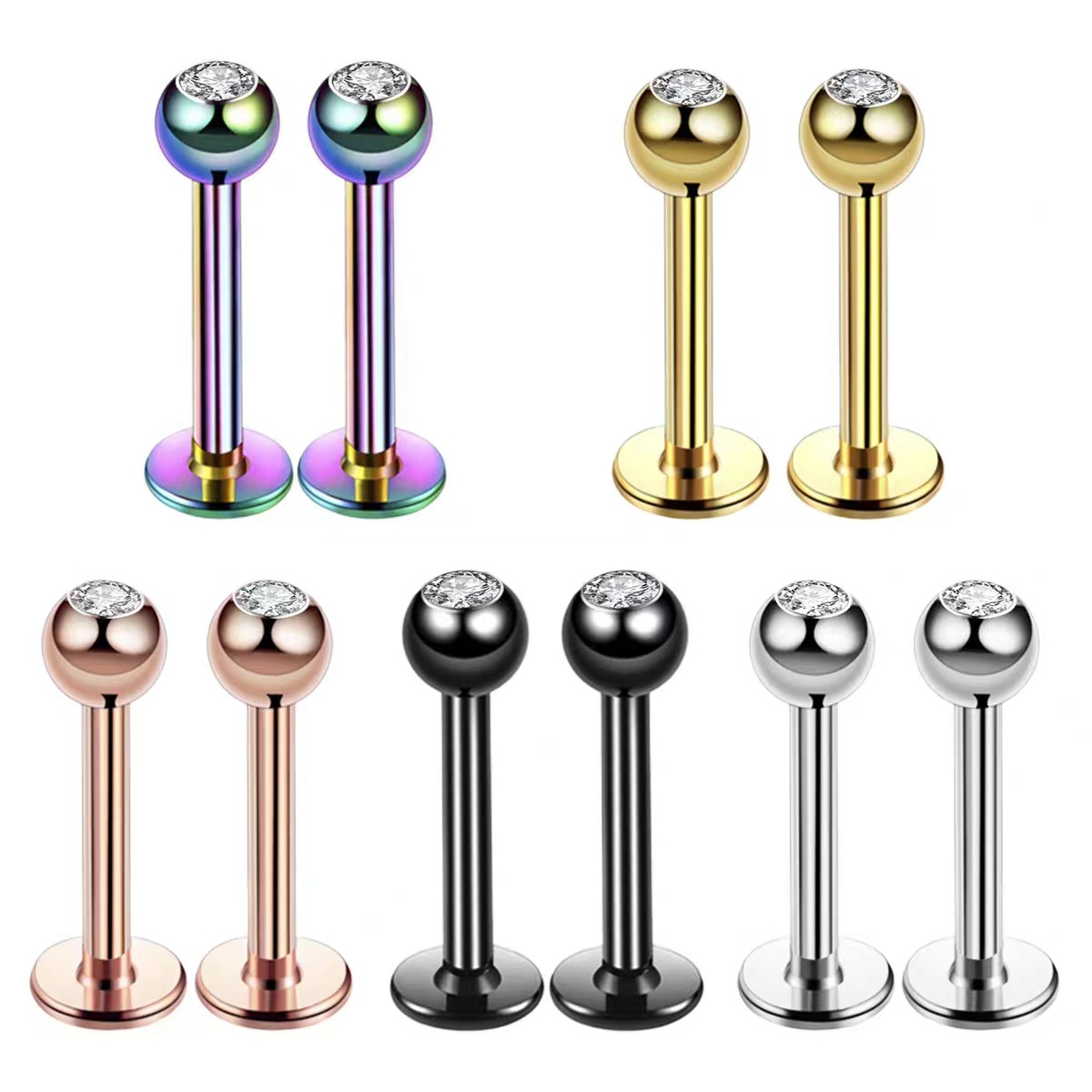Body Jewelry Earrings - Kolczyk do piercingu ze stali chirurgicznej