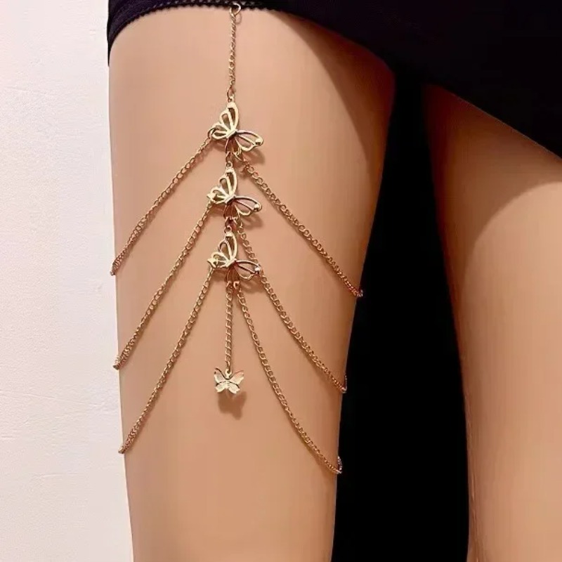 Bohemian Crystal Tassel Multi  – Body Jewelry Leg Chain recenzja i cena