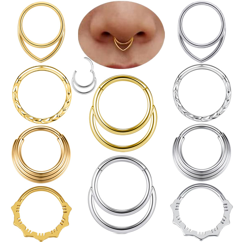 Kolczyki do nosa, metalowy kol – Body Jewelry Earrings recenzja i cena