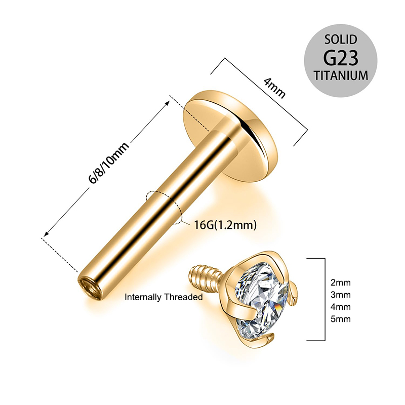 Kolczyki typu stud z cyrkonią  – Body Jewelry Earrings recenzja i cena