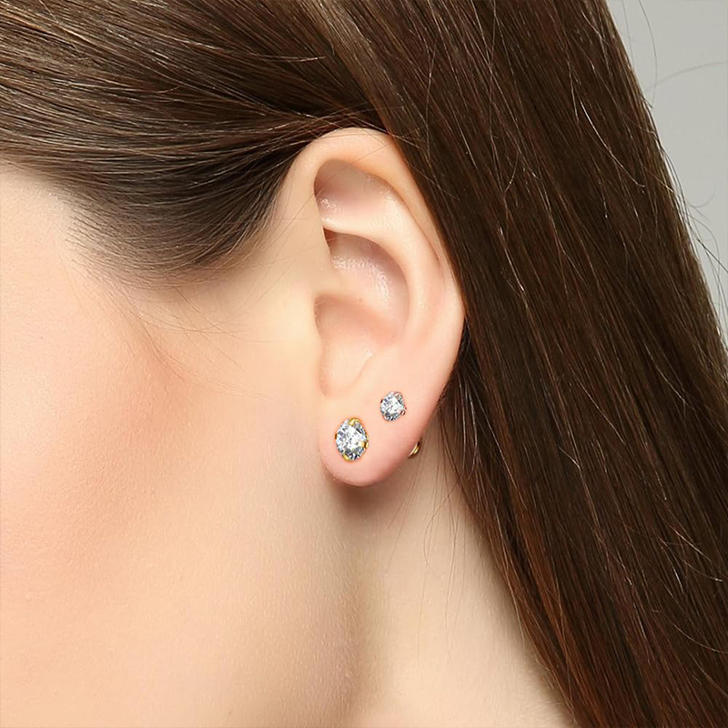 Kolczyki typu stud z cyrkonią  – Body Jewelry Earrings recenzja i cena
