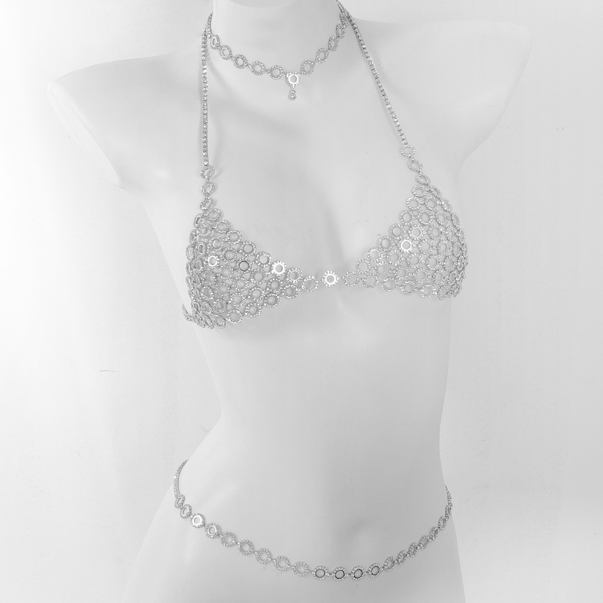 Modny okrągły łączący lekki lu – Body Jewelry Bra recenzja i cena