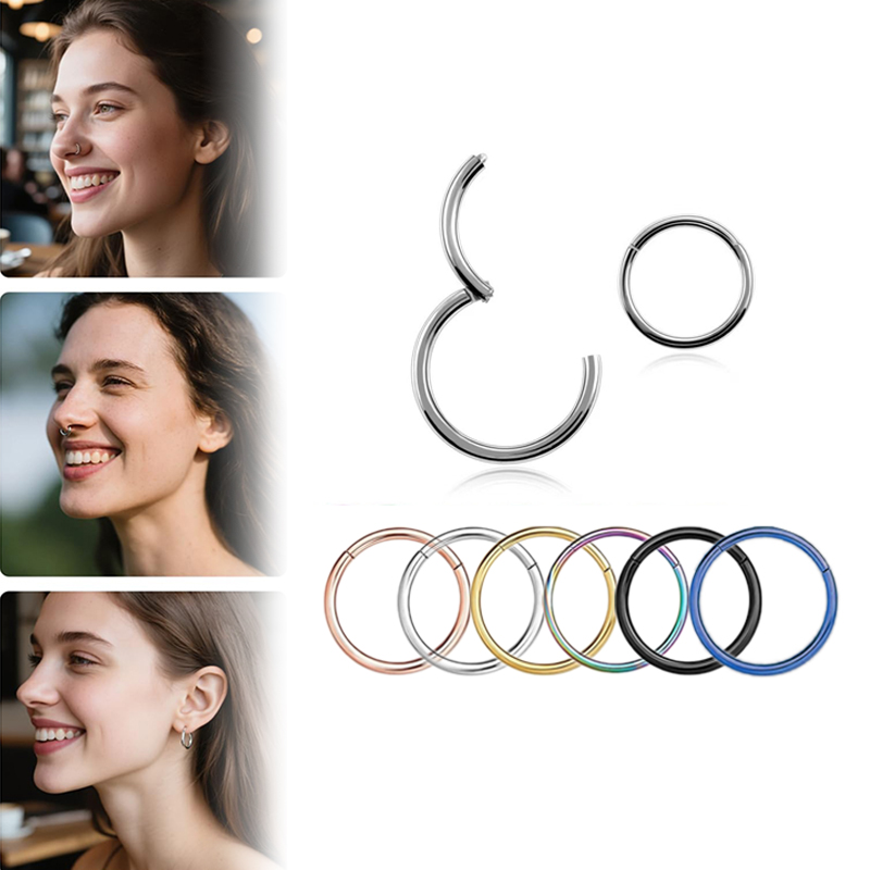 Kolczyk typu clicker ze stali  – Body Jewelry Earrings recenzja i cena