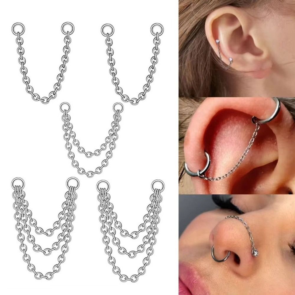 Tytanowy łańcuszek do nosa, tr – Body Jewelry Ear recenzja i cena