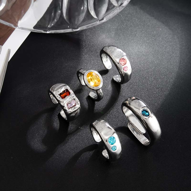 5 sztuk/zestaw Kolorowe Kryszt – Body Jewelry Rings recenzja i cena