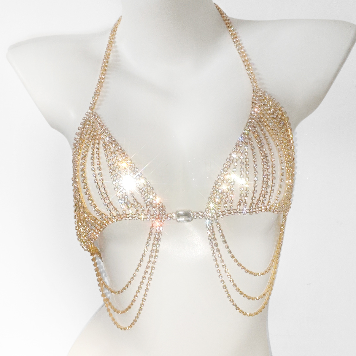 Modne frędzle seksowne biuston – Body Jewelry Bra recenzja i cena