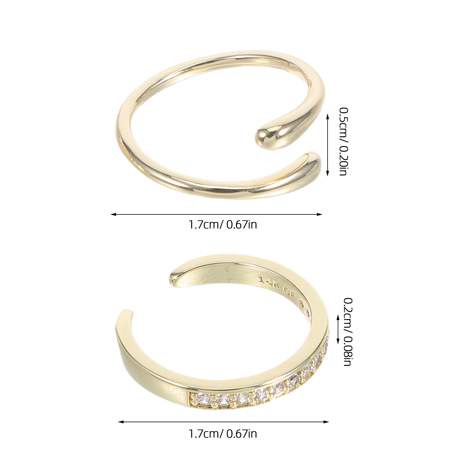 4 szt. Regulowane pierścionki  – Body Jewelry Rings recenzja i cena