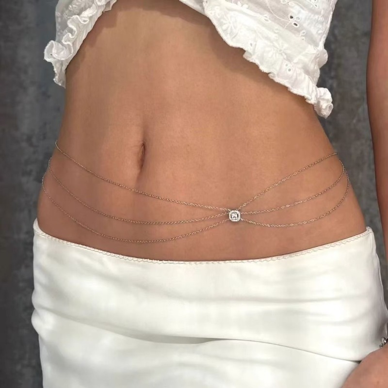 Letni, metalowy łańcuszek na t – Body Jewelry Luxury recenzja i cena