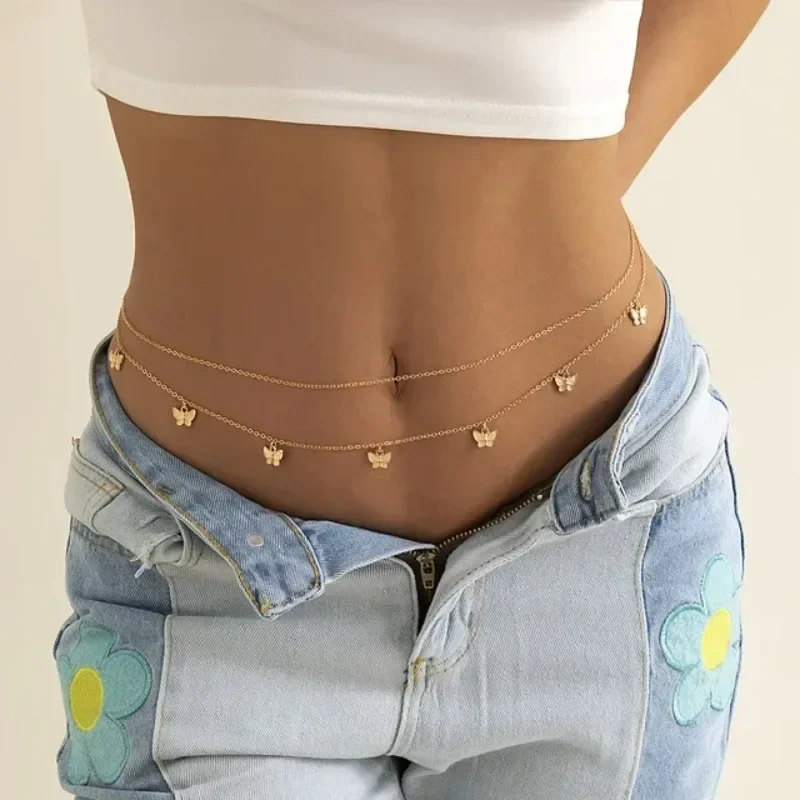 Nowy urok Seksowny dwuwarstwow – Body Jewelry Sale recenzja i cena