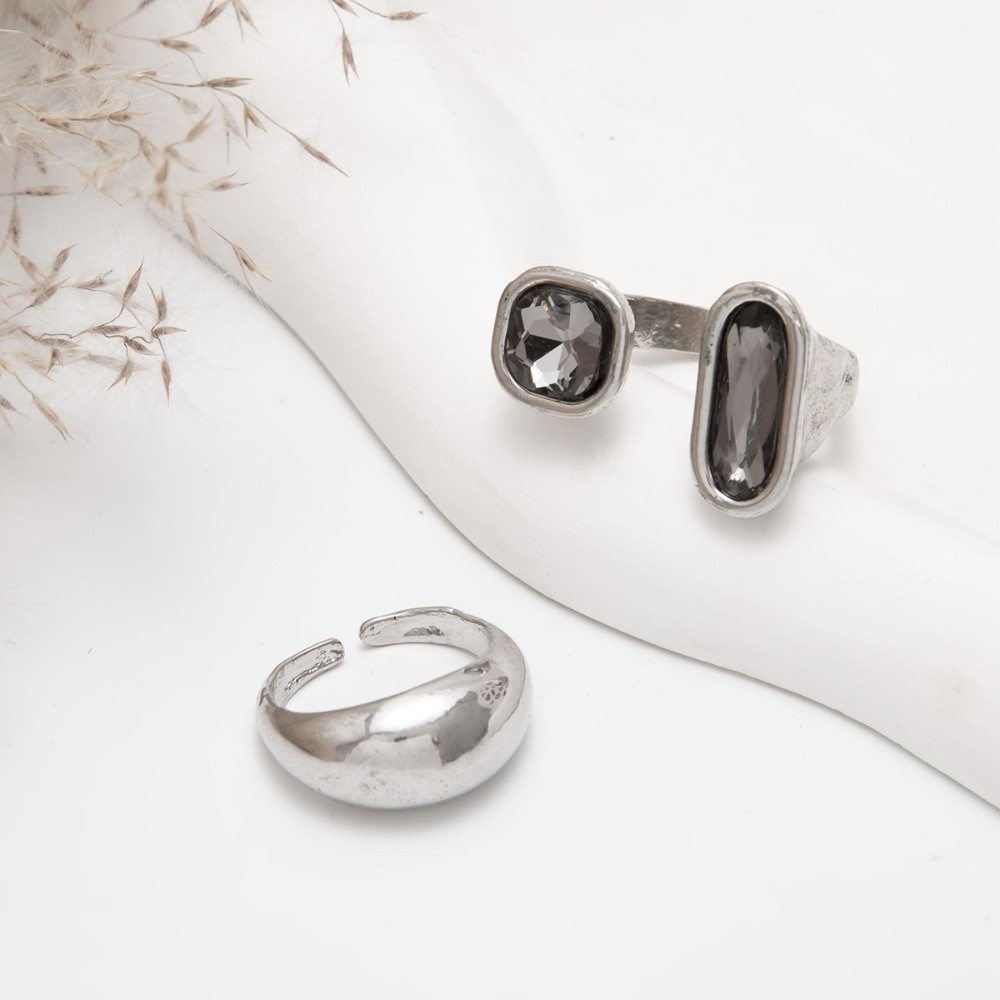 Zestaw 2 szt. pierścieni na pa – Body Jewelry Rings recenzja i cena