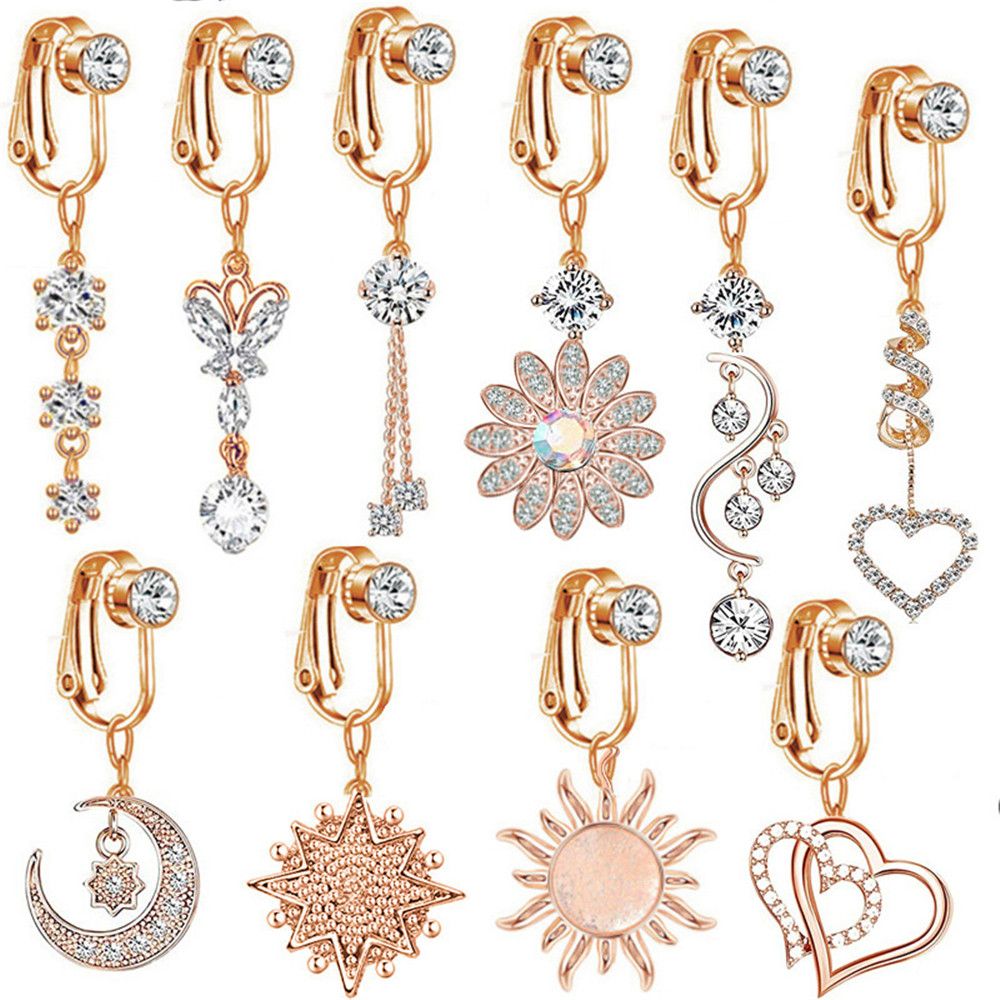 Klips na pępek, klips na chrzą – Body Jewelry Earrings recenzja i cena