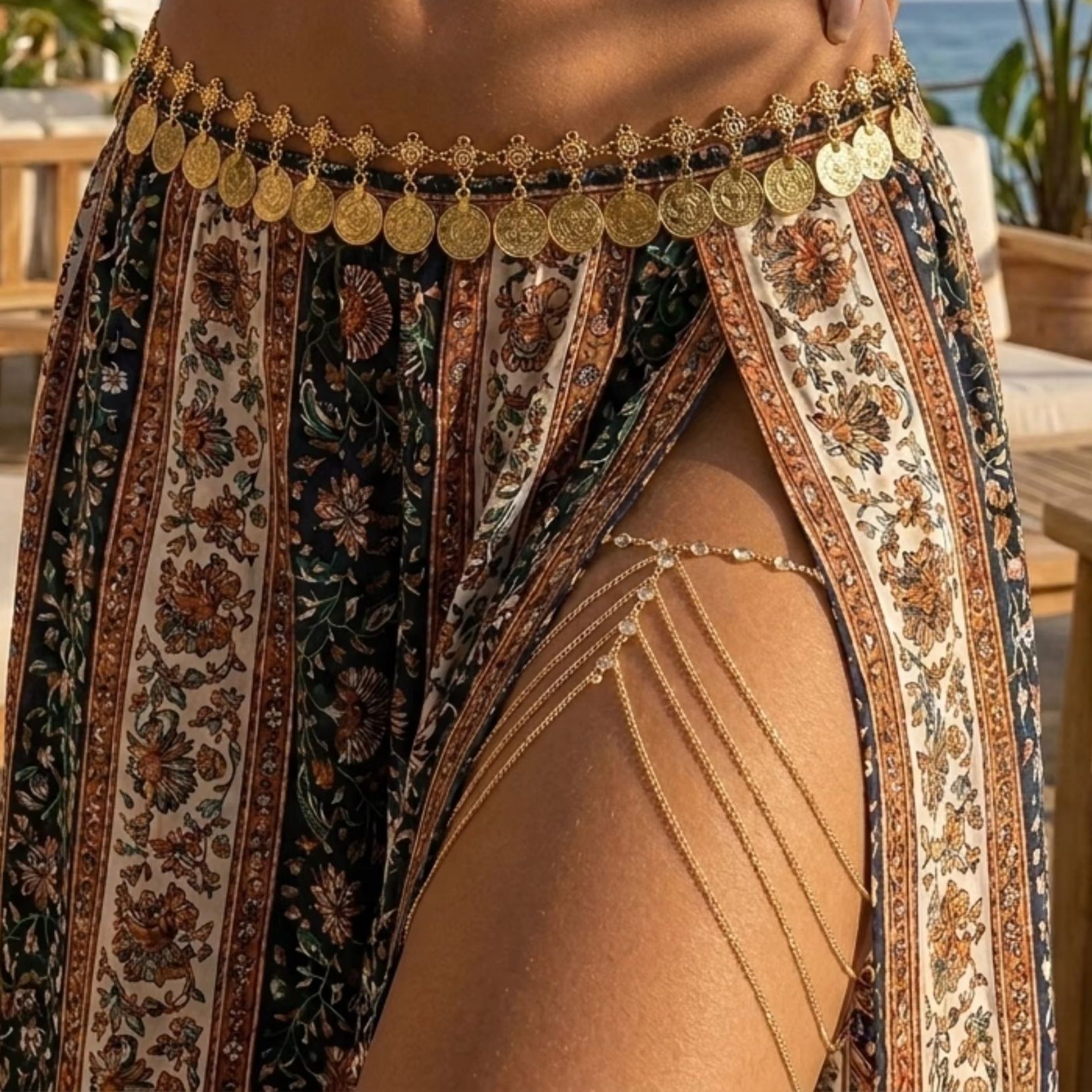 Seksowny, wielowarstwowy łańcu – Body Jewelry Leg Chain recenzja i cena