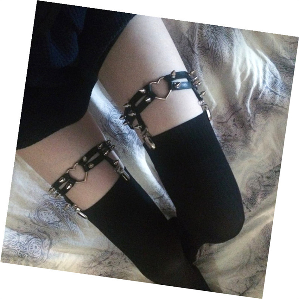 1Pcs Kobiety Punk Goth Heart P – Body Jewelry Leg Chain recenzja i cena