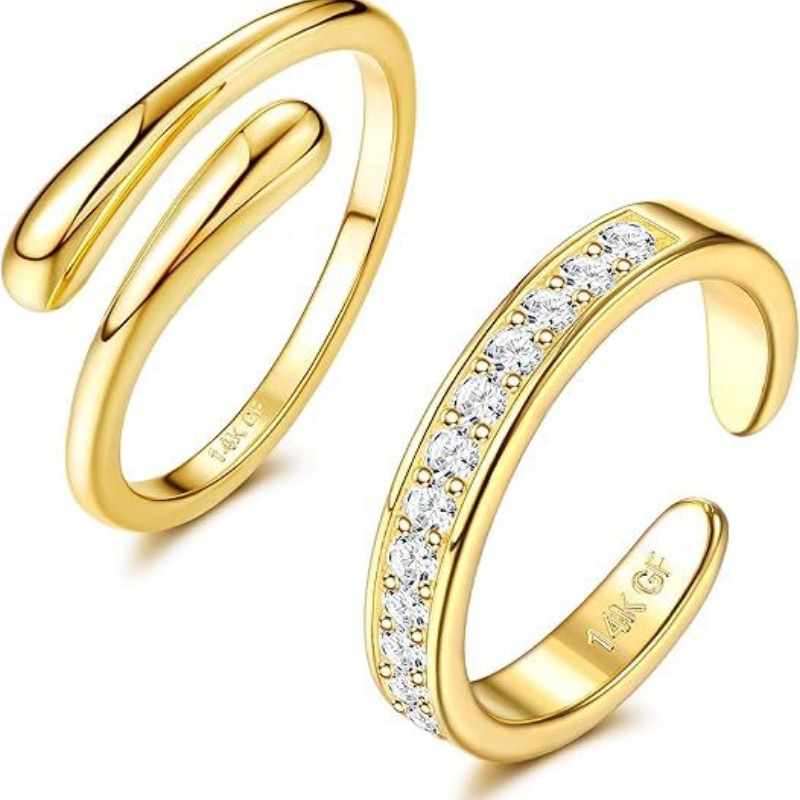 Pozłacany 14-karatowym złotem  – Body Jewelry Rings recenzja i cena