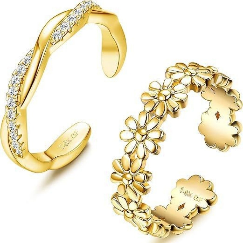 Pozłacany 14-karatowym złotem  – Body Jewelry Rings recenzja i cena