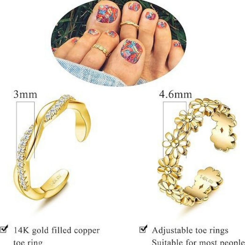 Pozłacany 14-karatowym złotem  – Body Jewelry Rings recenzja i cena