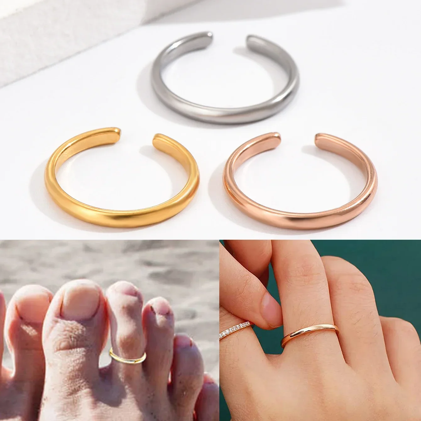 1 szt. Pierścionki na palce dl – Body Jewelry Rings recenzja i cena