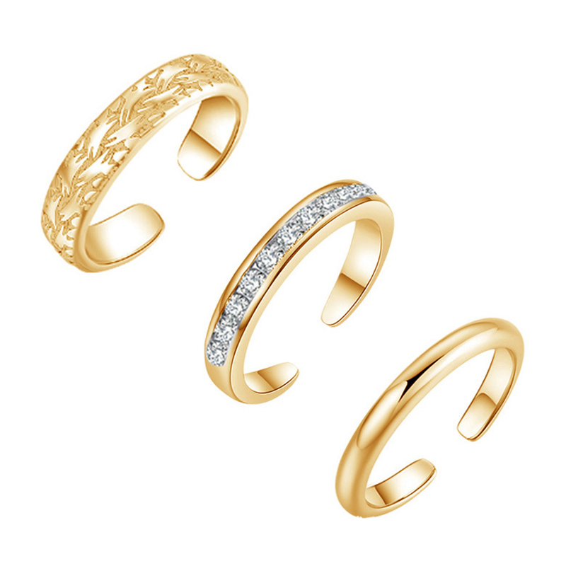 Zestaw trzech pierścionków na  – Body Jewelry Rings recenzja i cena