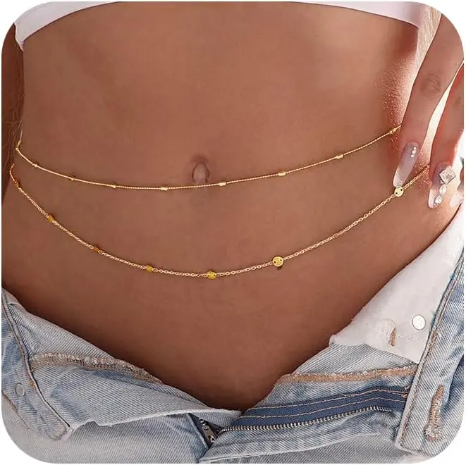 Damski wodoodporny łańcuszek n – Body Jewelry Gold Plated recenzja i cena
