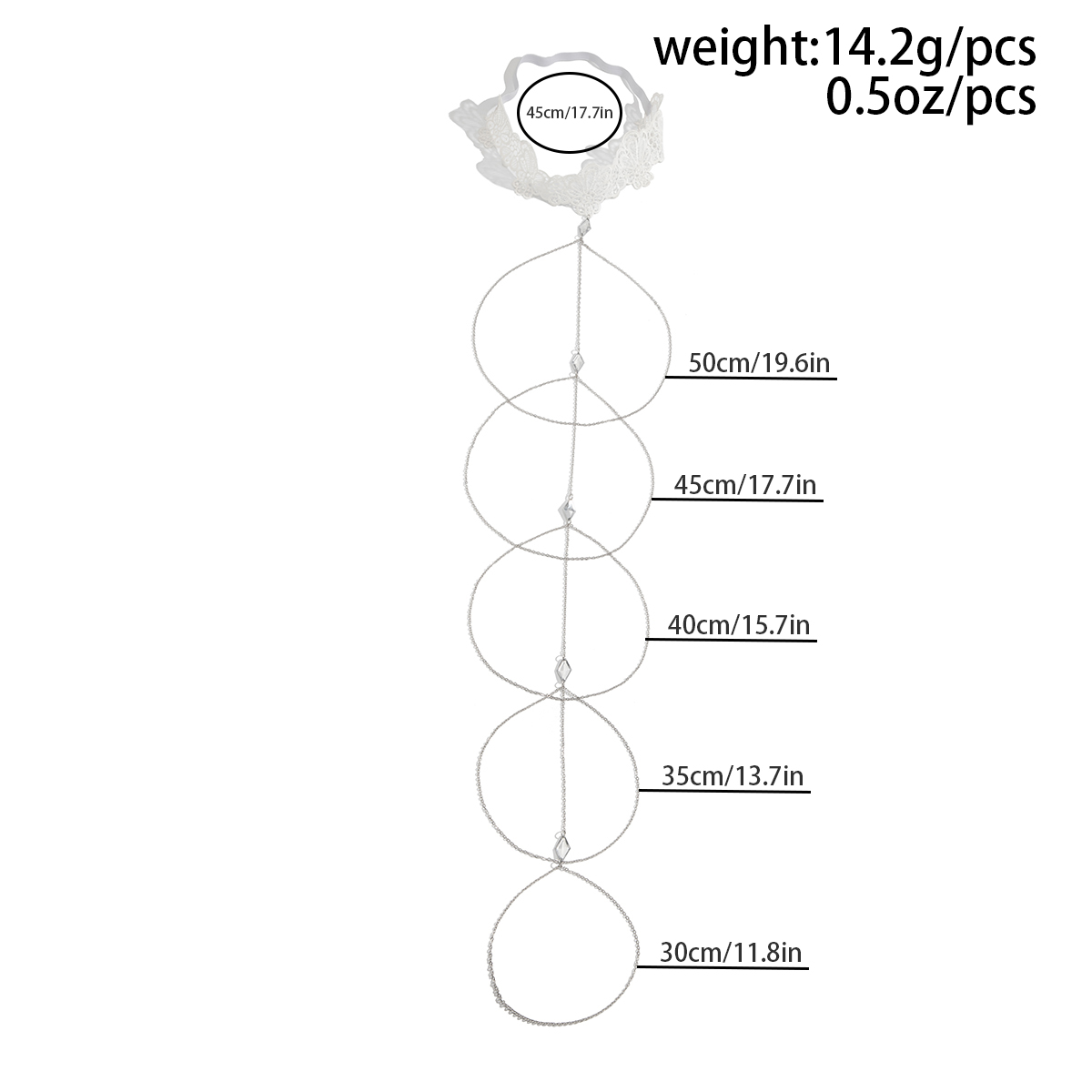Lacteo modne długa koronka wie – Body Jewelry Leg Chain recenzja i cena