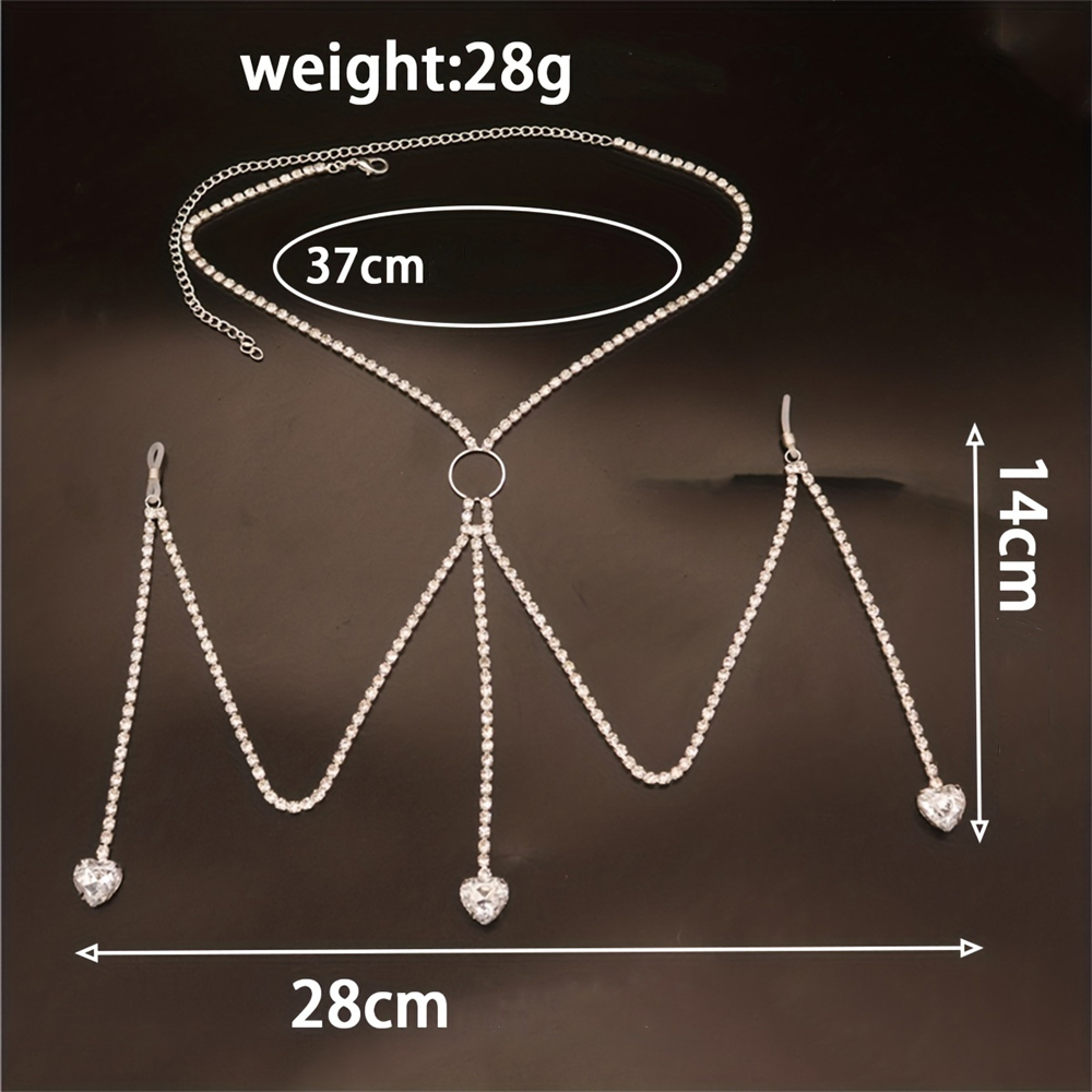 Wykwintna moda błyszczące krys – Body Jewelry Bra recenzja i cena