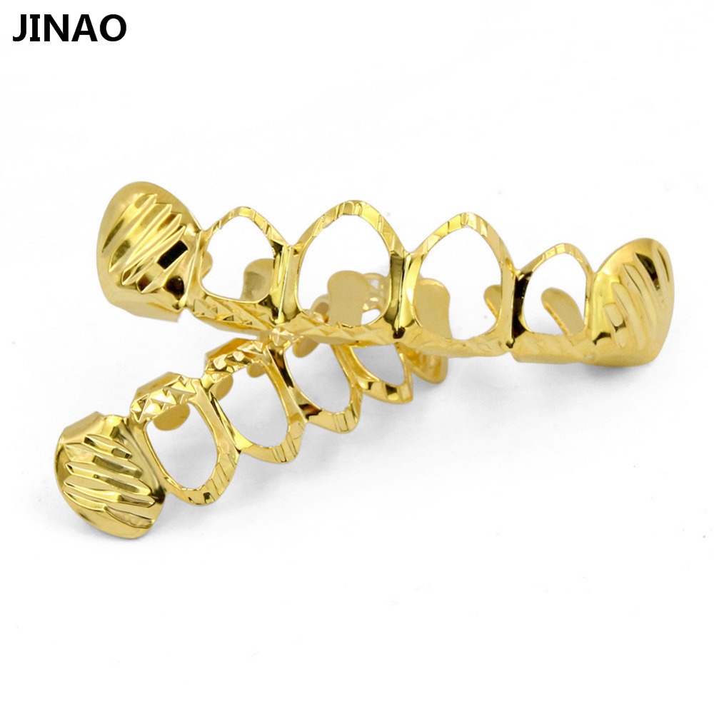 JINAO nowy Fit d-cut Grillz ze – Body Jewelry Gold Plated recenzja i cena