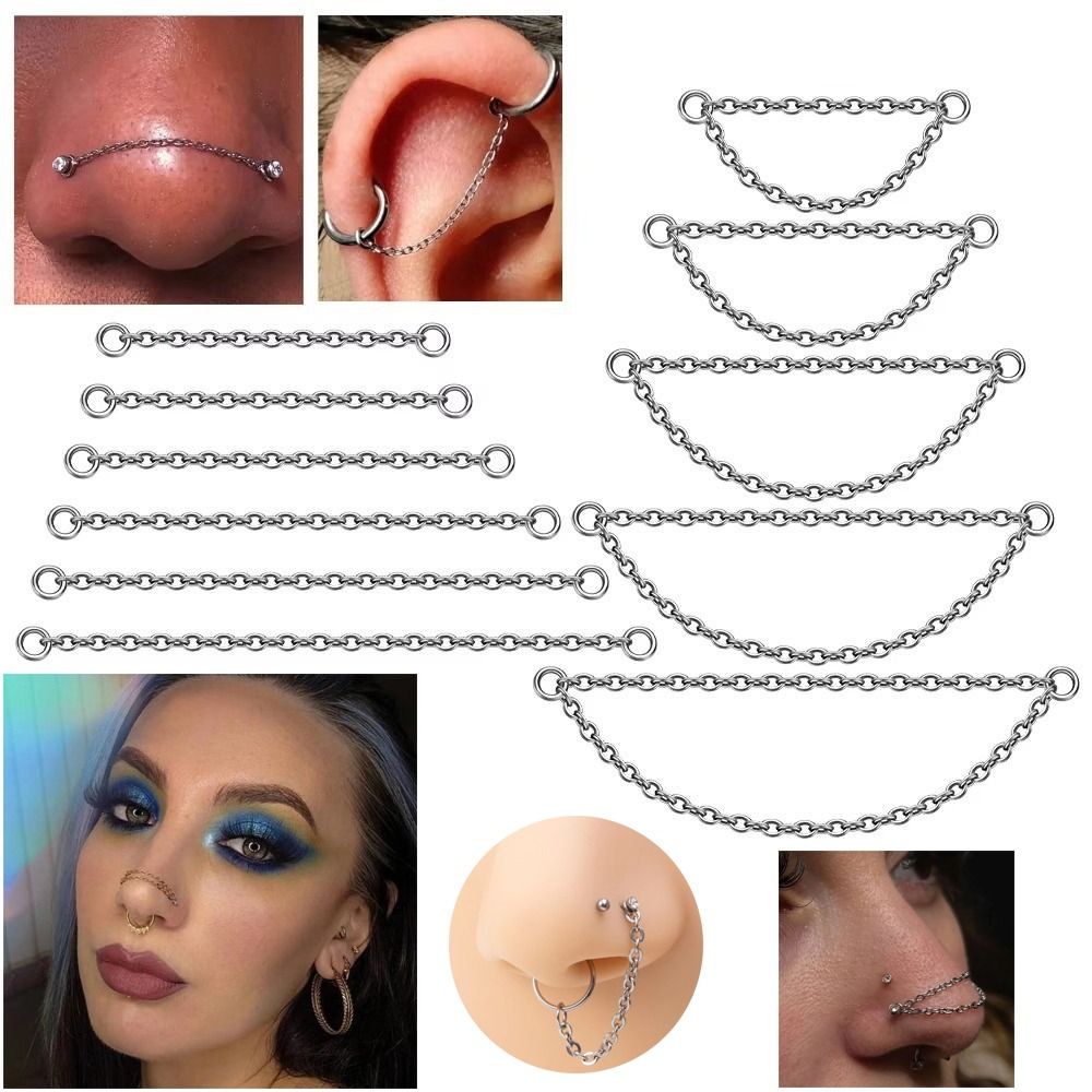 Modny tytanowy łańcuszek do no – Body Jewelry Ear recenzja i cena