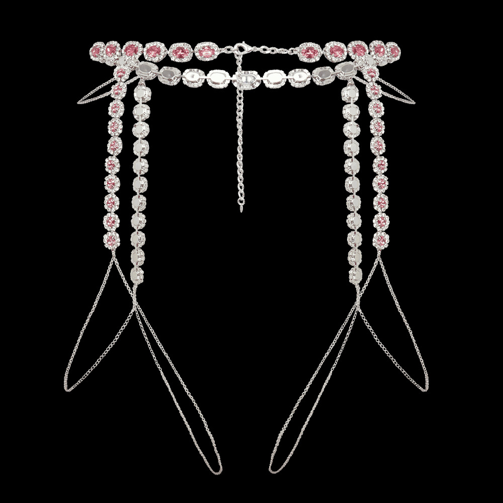 Stonefans Okrągły różowy łańcu – Body Jewelry Leg Chain recenzja i cena