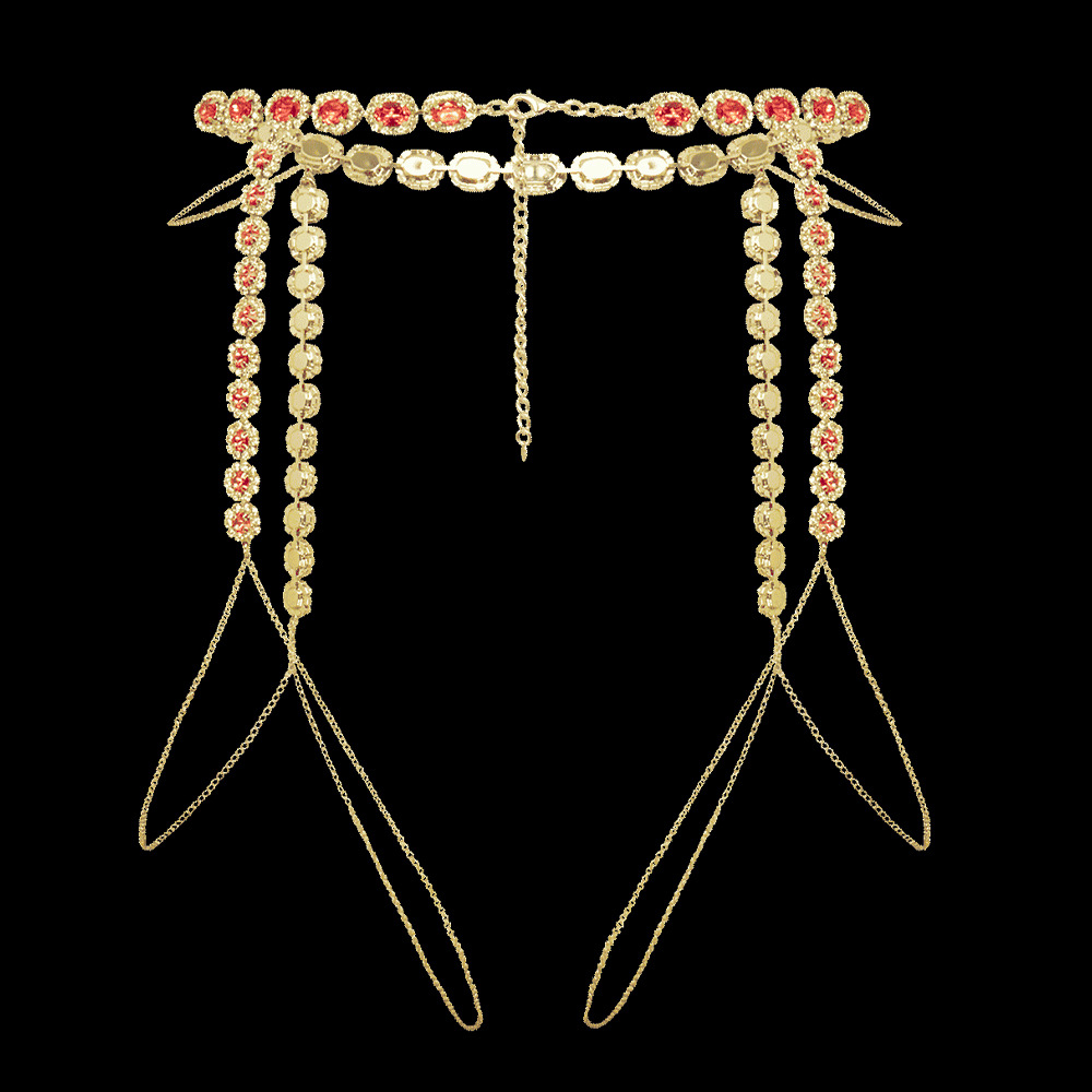 Stonefans Okrągły różowy łańcu – Body Jewelry Leg Chain recenzja i cena