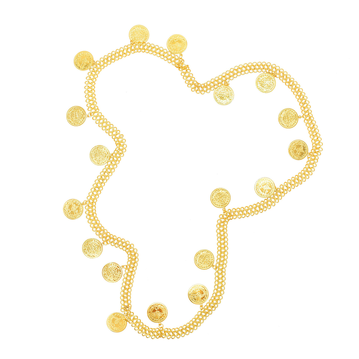 Pozłacane Proste Duże Monety C – Body Jewelry Gold Plated recenzja i cena