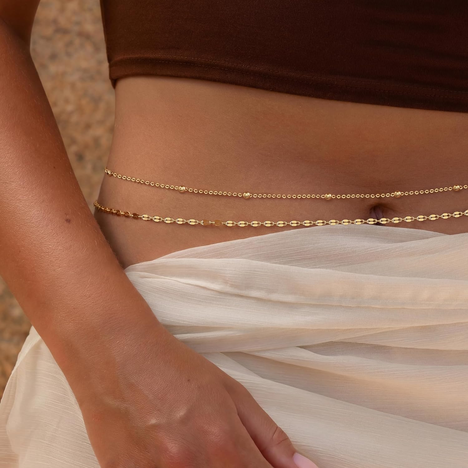 Pozłacany 14-karatowym złotem  – Body Jewelry Bra recenzja i cena
